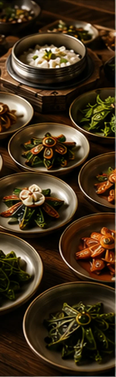 A table set with yakseon sotbap and side dishes